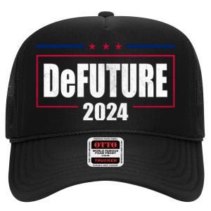 DeFUTURE 2024 Ron Desantis Florida High Crown Mesh Back Trucker Hat