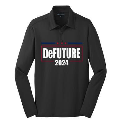 DeFUTURE 2024 Ron Desantis Florida Silk Touch Performance Long Sleeve Polo