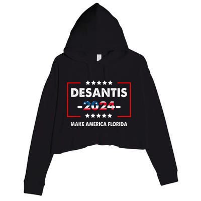 DeSantis 2024 Ron DeSantis For President 2024 Election Crop Fleece Hoodie