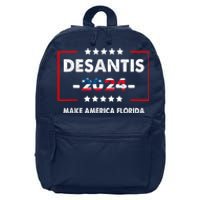 DeSantis 2024 Ron DeSantis For President 2024 Election 16 in Basic Backpack