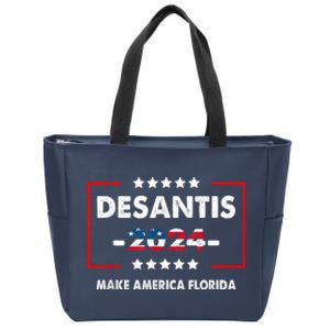 DeSantis 2024 Ron DeSantis For President 2024 Election Zip Tote Bag