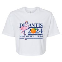 DeSantis 2024 Ron DeSantis For President 2024 Election Bella+Canvas Jersey Crop Tee