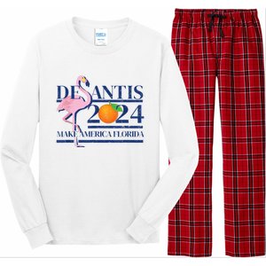 DeSantis 2024 Ron DeSantis For President 2024 Election Long Sleeve Pajama Set