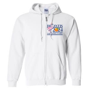 DeSantis 2024 Ron DeSantis For President 2024 Election Full Zip Hoodie