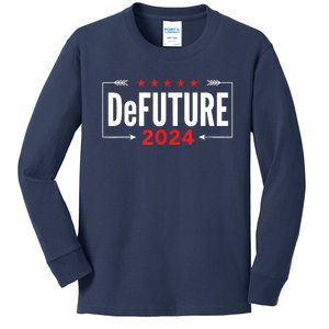 DeFUTURE 2024 Ron Desantis Florida Kids Long Sleeve Shirt