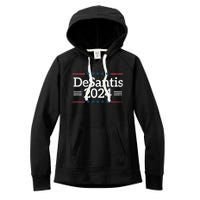 Desantis 2024 Retro Vintage Make America Florida Women's Fleece Hoodie