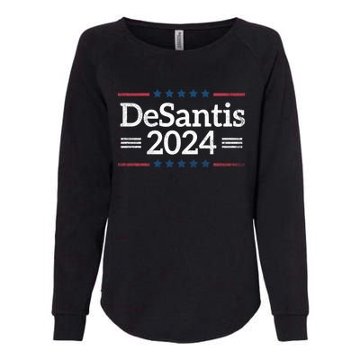 Desantis 2024 Retro Vintage Make America Florida Womens California Wash Sweatshirt