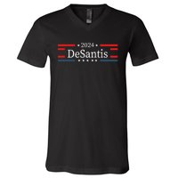 Desantis 2024 Retro Vintage Make America Florida V-Neck T-Shirt