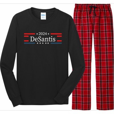 Desantis 2024 Retro Vintage Make America Florida Long Sleeve Pajama Set