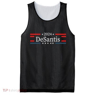 Desantis 2024 Retro Vintage Make America Florida Mesh Reversible Basketball Jersey Tank