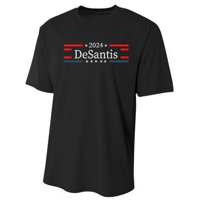 Desantis 2024 Retro Vintage Make America Florida Performance Sprint T-Shirt