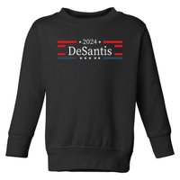 Desantis 2024 Retro Vintage Make America Florida Toddler Sweatshirt