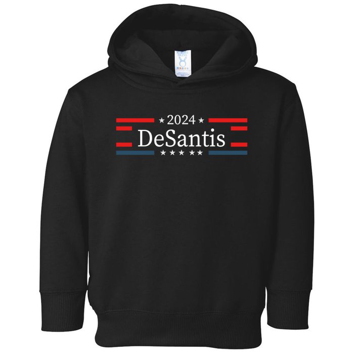 Desantis 2024 Retro Vintage Make America Florida Toddler Hoodie