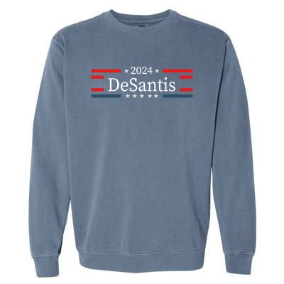 Desantis 2024 Retro Vintage Make America Florida Garment-Dyed Sweatshirt