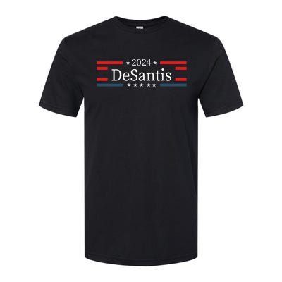 Desantis 2024 Retro Vintage Make America Florida Softstyle CVC T-Shirt