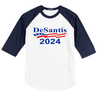 Desantis 2024 Retro Vintage Make America Florida Baseball Sleeve Shirt