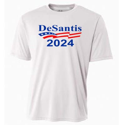 Desantis 2024 Retro Vintage Make America Florida Cooling Performance Crew T-Shirt