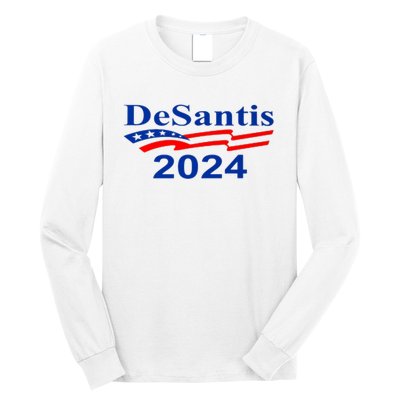 Desantis 2024 Retro Vintage Make America Florida Long Sleeve Shirt