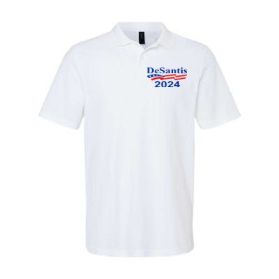 Desantis 2024 Retro Vintage Make America Florida Softstyle Adult Sport Polo