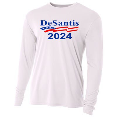 Desantis 2024 Retro Vintage Make America Florida Cooling Performance Long Sleeve Crew