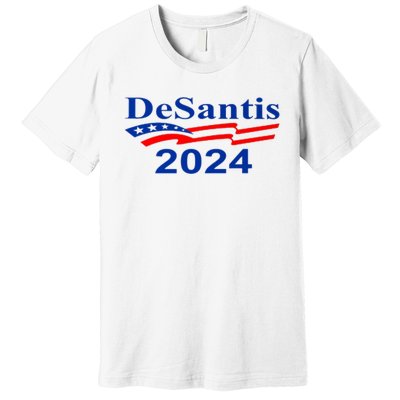 Desantis 2024 Retro Vintage Make America Florida Premium T-Shirt