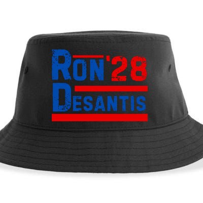 Desantis 2028 Ron Desantis 2028 President Election Retro Sustainable Bucket Hat