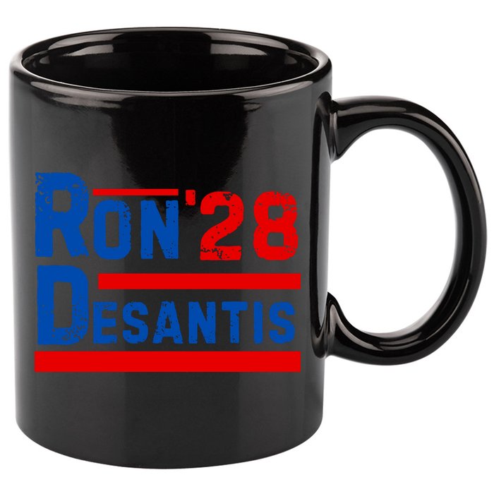Desantis 2028 Ron Desantis 2028 President Election Retro 11oz C Handle Ceramic Mug