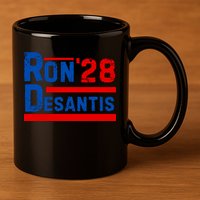 Desantis 2028 Ron Desantis 2028 President Election Retro 11oz C Handle Ceramic Mug