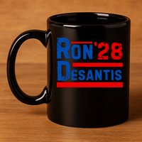 Desantis 2028 Ron Desantis 2028 President Election Retro 11oz C Handle Ceramic Mug