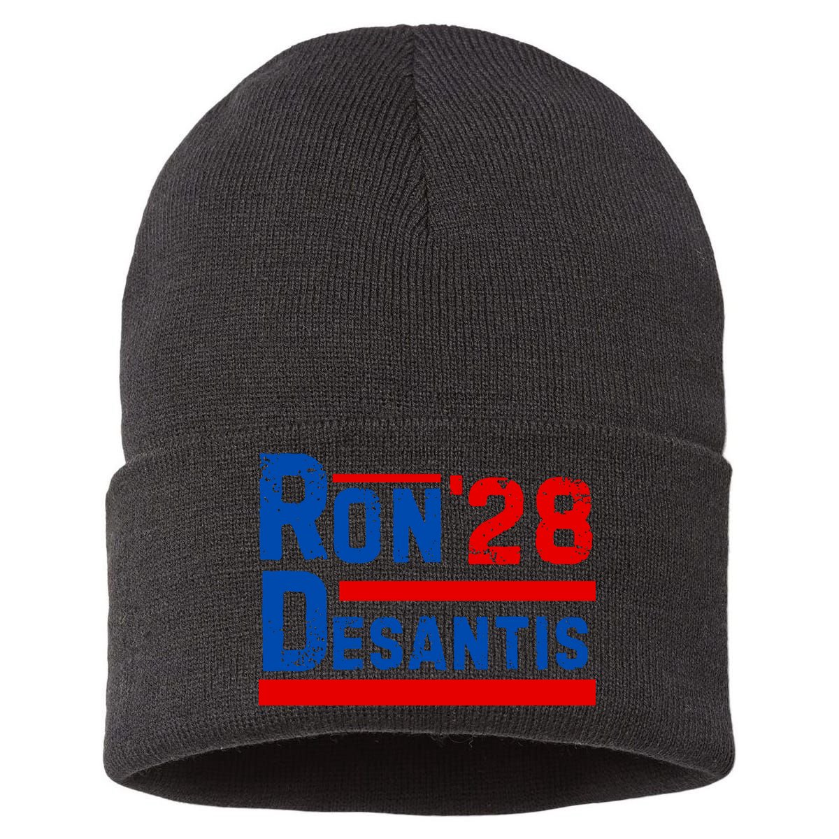 Desantis 2028 Ron Desantis 2028 President Election Retro Sustainable Knit Beanie