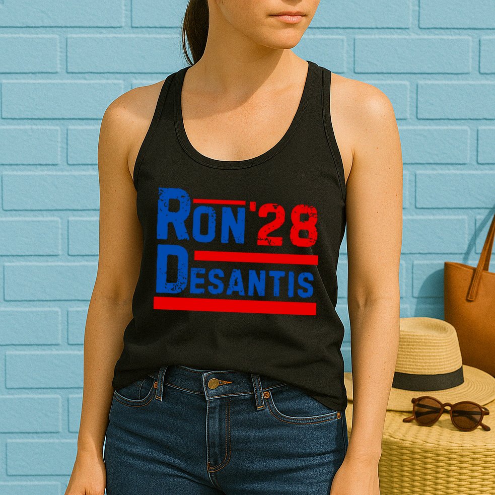 Desantis 2028 Ron Desantis 2028 President Election Retro Womens Tank Top
