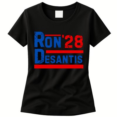 Desantis 2028 Ron Desantis 2028 President Election Retro Womens T-Shirt