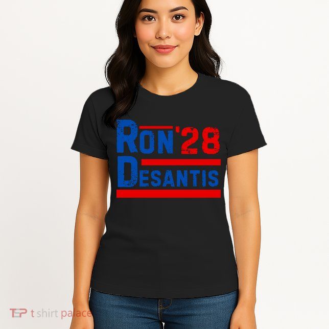 Desantis 2028 Ron Desantis 2028 President Election Retro Womens T-Shirt
