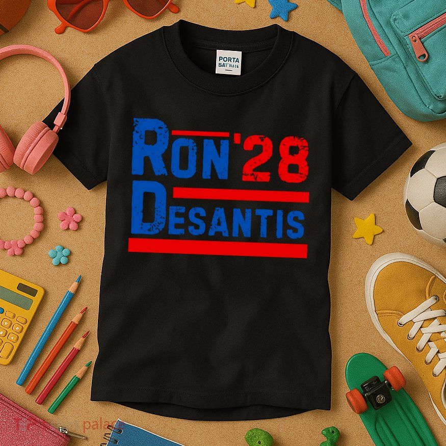 Desantis 2028 Ron Desantis 2028 President Election Retro Kids T-Shirt