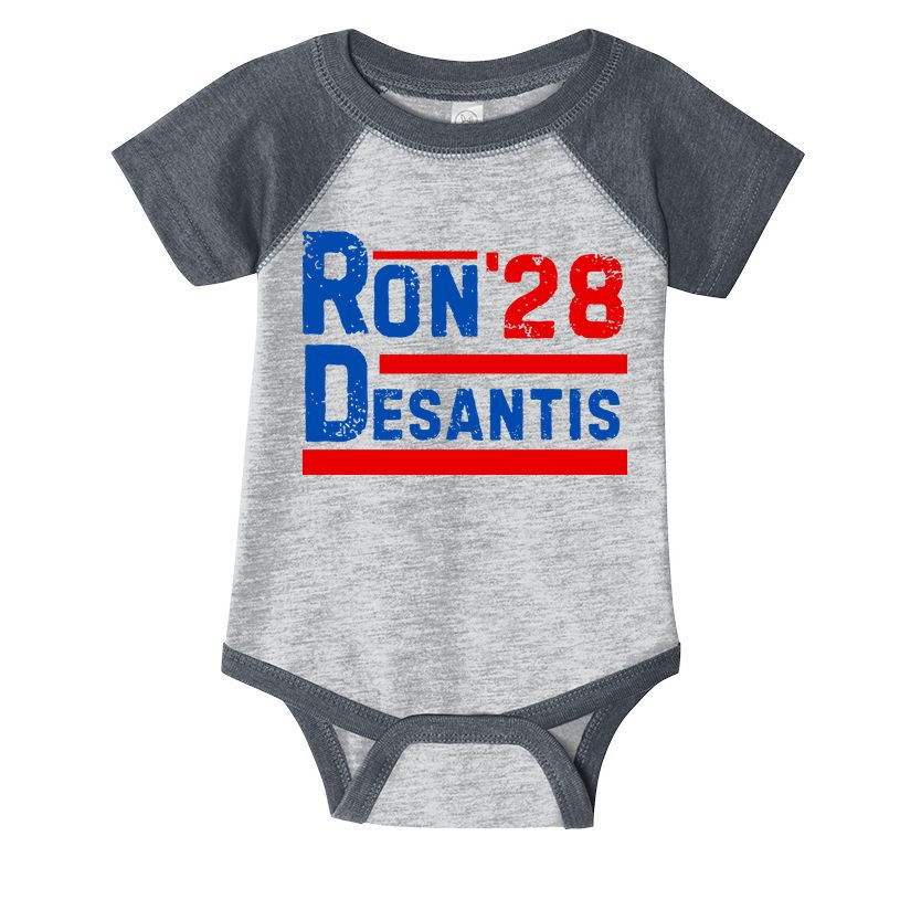 Desantis 2028 Ron Desantis 2028 President Election Retro Infant Baby Jersey Bodysuit