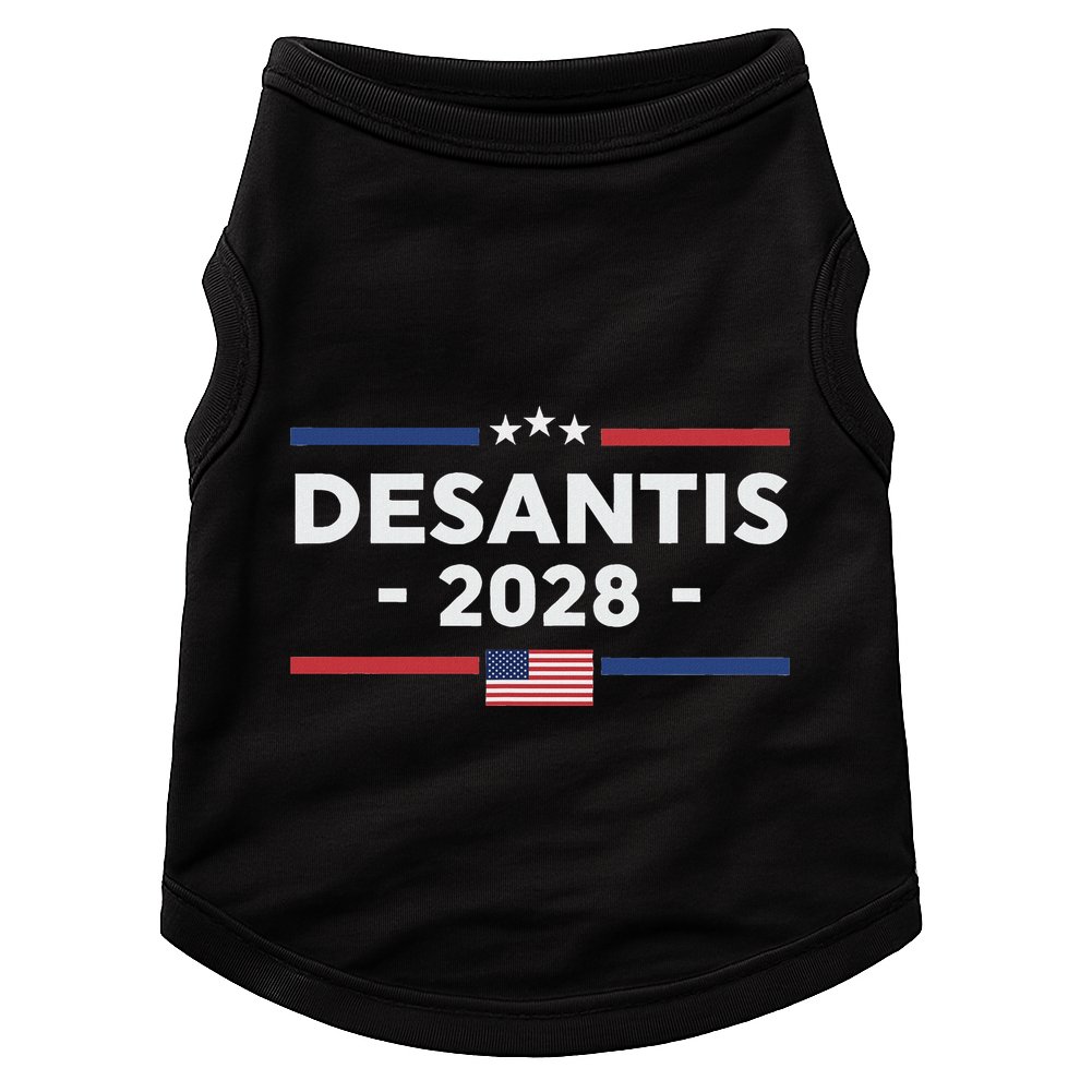 Desantis 2028 Ron Desantis 2028 President Election Us Flag Doggie Tank