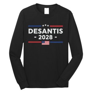 Desantis 2028 Ron Desantis 2028 President Election Us Flag Long Sleeve Shirt