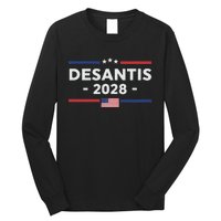 Desantis 2028 Ron Desantis 2028 President Election Us Flag Long Sleeve Shirt