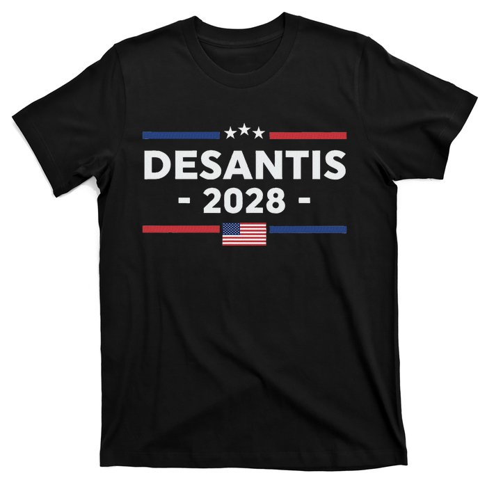 Desantis 2028 Ron Desantis 2028 President Election Us Flag T-Shirt