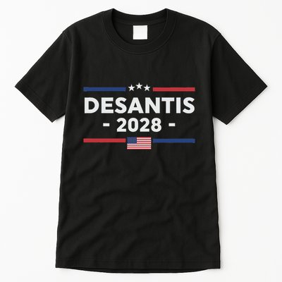Desantis 2028 Ron Desantis 2028 President Election Us Flag Tall T-Shirt