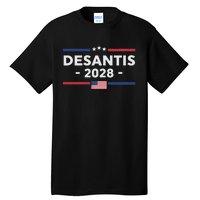 Desantis 2028 Ron Desantis 2028 President Election Us Flag Tall T-Shirt