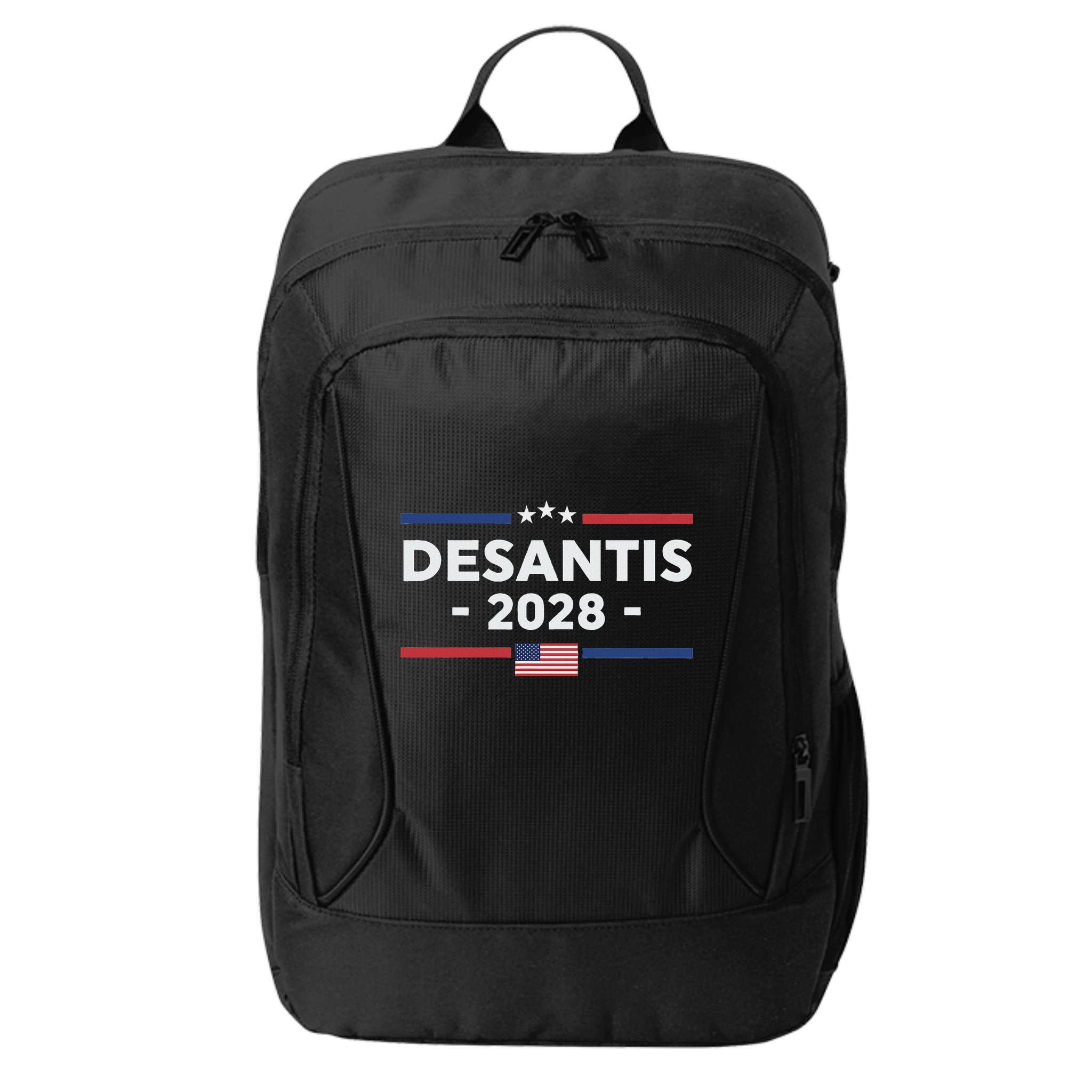 Desantis 2028 Ron Desantis 2028 President Election Us Flag City Backpack