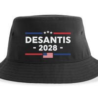 Desantis 2028 Ron Desantis 2028 President Election Us Flag Sustainable Bucket Hat