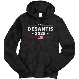 Desantis 2028 Ron Desantis 2028 President Election Us Flag Tie Dye Hoodie