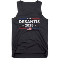 Desantis 2028 Ron Desantis 2028 President Election Us Flag Tank Top