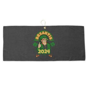 Desantis 2024 St Patrick's Day Conservative Large Microfiber Waffle Golf Towel