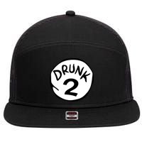 Drunk 2 St Patrick Day Funny Drunk Beer Pong Drunk 2 7 Panel Mesh Trucker Snapback Hat