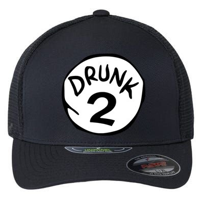 Drunk 2 St Patrick Day Funny Drunk Beer Pong Drunk 2 Flexfit Unipanel Trucker Cap