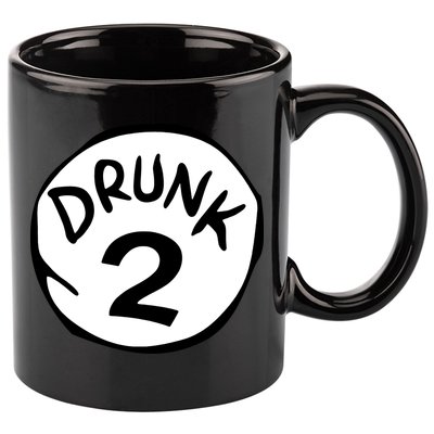 Drunk 2 St Patrick Day Funny Drunk Beer Pong Drunk 2 11oz C Handle Ceramic Mug