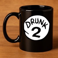 Drunk 2 St Patrick Day Funny Drunk Beer Pong Drunk 2 11oz C Handle Ceramic Mug